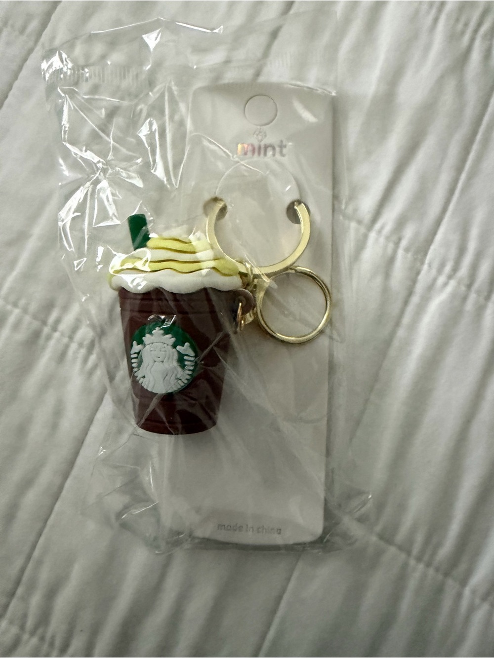Starbucks ☕ Coffee Cup Purse Charm & Keychain – brown